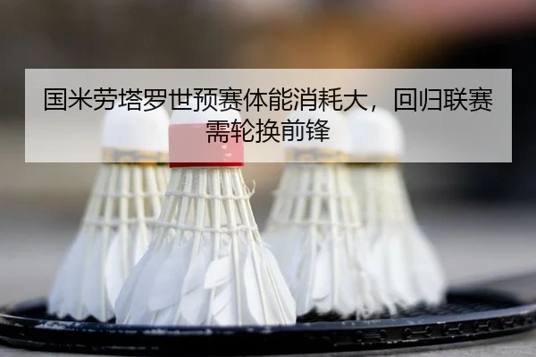 国米劳塔罗世预赛体能消耗大，回归联赛需轮换前锋